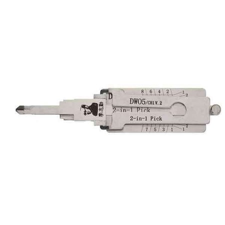 Original Lishi Original Lishi: Original Lishi GM / Daewoo / Chevy DWO4/DWO5/CH1 2-in-1 Pick OLS-CH1-DW05